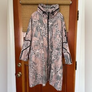 ADIDAS BY STELLA MCCARTNEY LONG LIGHTWEIGHT ALLOVER PRINT PARKA